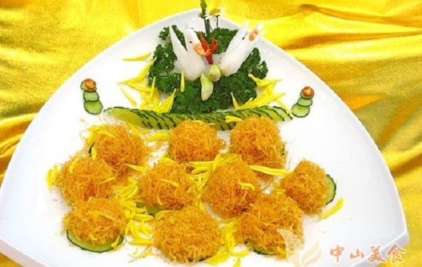 菊花炸鱼球